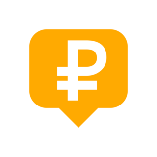 Ruble Currency Sticker