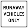 Runaway Vehicles Only Sticker