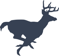 Running Buck Sticker