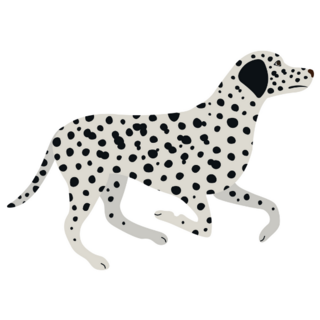 Running Dalmatian Sticker