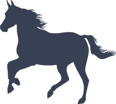 Running Horse Facing Left Sticker