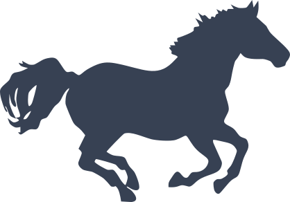 Running Horse Shape Sticker