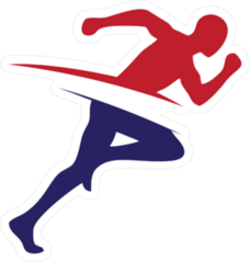 Running Man Logo Sticker