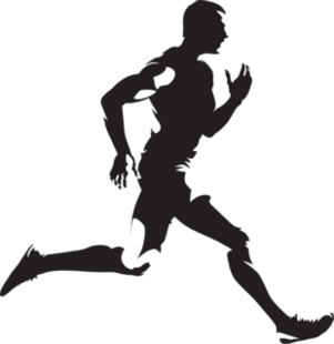 Running Man Silhouette Sticker