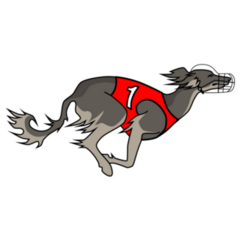 Running Saluki Sticker