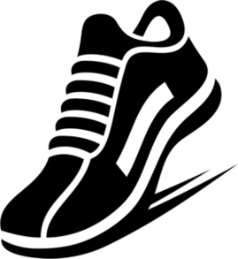 Running Shoe Icon Sticker