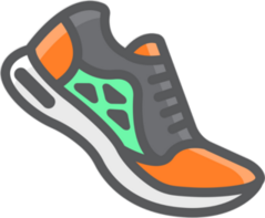 Running Shoes Fitness Icon Sticker
