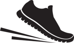 Running Shoes Icon Sticker