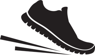 Running Shoes Icon Sticker