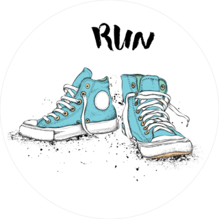 Running Sneakers Sticker