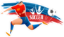 Running Soccer Champion Sticker
