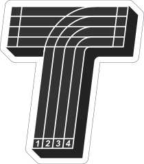 Running Track T Sticker