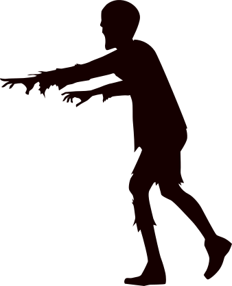 Running Zombie Sticker