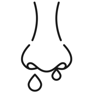 Runny Nose Allergy Icon Sticker