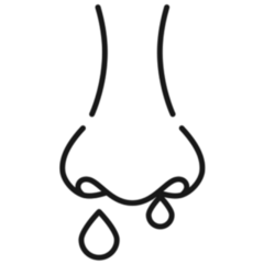 Runny Nose Allergy Icon Sticker