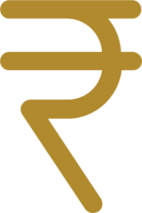 Rupee Symbol Sticker