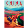Rural Landscape In Sunny Day Yunnan Province, China Sticker