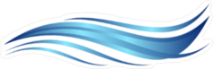 Rushing Water Waves Sticker