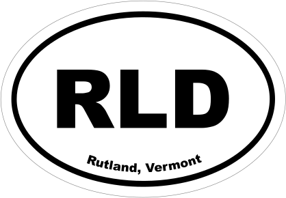 Rutland, Vermont Oval Stickers