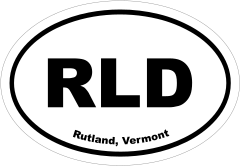 Rutland, Vermont Oval Stickers