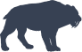 Saber Toothed Tiger Silhouette Sticker