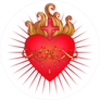 Sacred Heart Of Jesus Christian Sticker