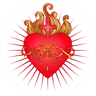 Sacred Heart Of Jesus Christian Sticker