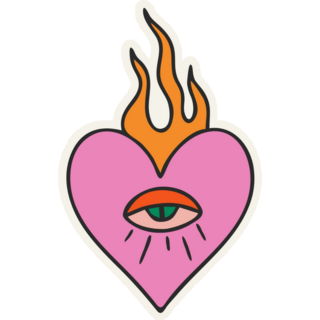 Sacred Mexican Heart Sticker