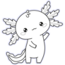 Sad Axolotl Sticker
