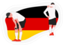Sad Defeated Germany Football Team Player Sticker