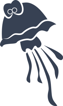 Sad Jellyfish With Big Eyes Sticker