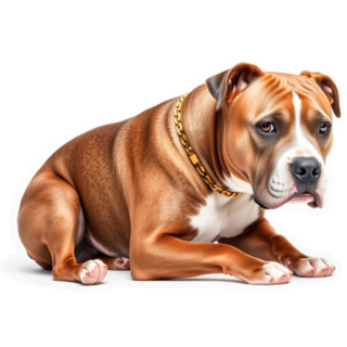 Sad Pit Bull Sticker