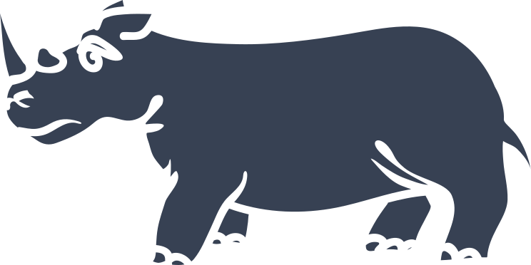 Sad Rhinoceros Sticker