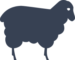 Sad Sheep Lamb Sticker