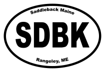 Saddleback Maine Oval Sticker