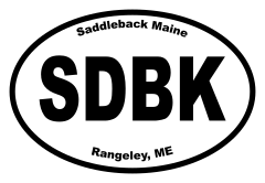 Saddleback Maine Oval Sticker