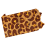 Safari Leopard Print State Map Of Pennsylvania Sticker