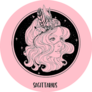 Sagittarius Astrological Sign As A Beautiful Girl Sticker 