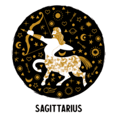 Sagittarius Centaur Shoots A Bow Sticker
