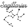 Sagittarius Constellation Illustration Sticker