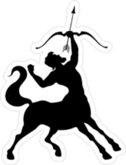 Sagittarius Silhouette Centaur Sticker