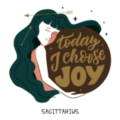 Sagittarius Today I Choose Joy Sticker