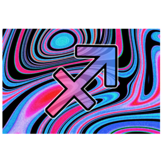 Sagittarius Zodiac Funky Horoscope Sticker