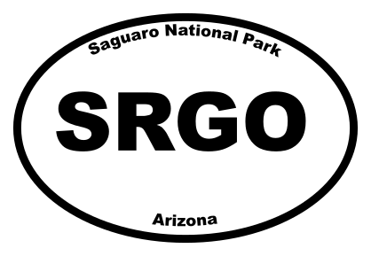 Saguaro National Park Oval Sticker