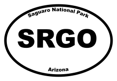 Saguaro National Park Oval Sticker