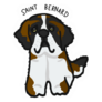 Saint Bernard Name Sticker