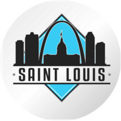 Saint Louis Missouri  Adventure Landscape Sticker