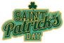 Saint Patricks Day College Lettering Sticker
