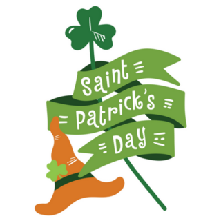 Saint Patricks Day Ribbon Sticker