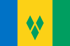Saint Vincent And The Grenadines Country Flag Sticker